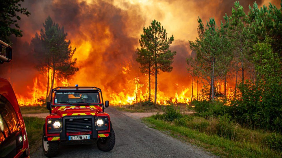 Wildfires in France