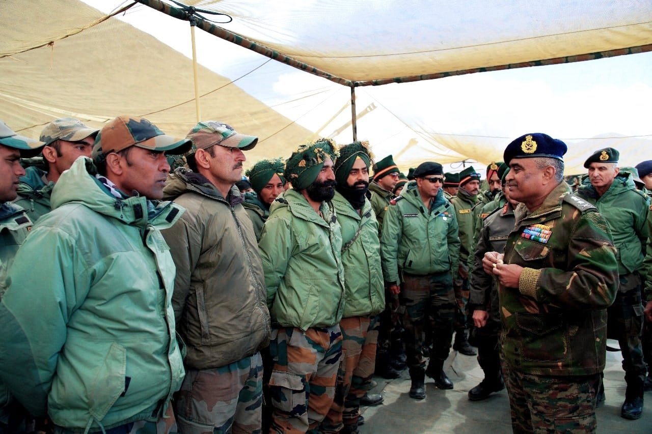 Gen Manoj Pande at Ladakh