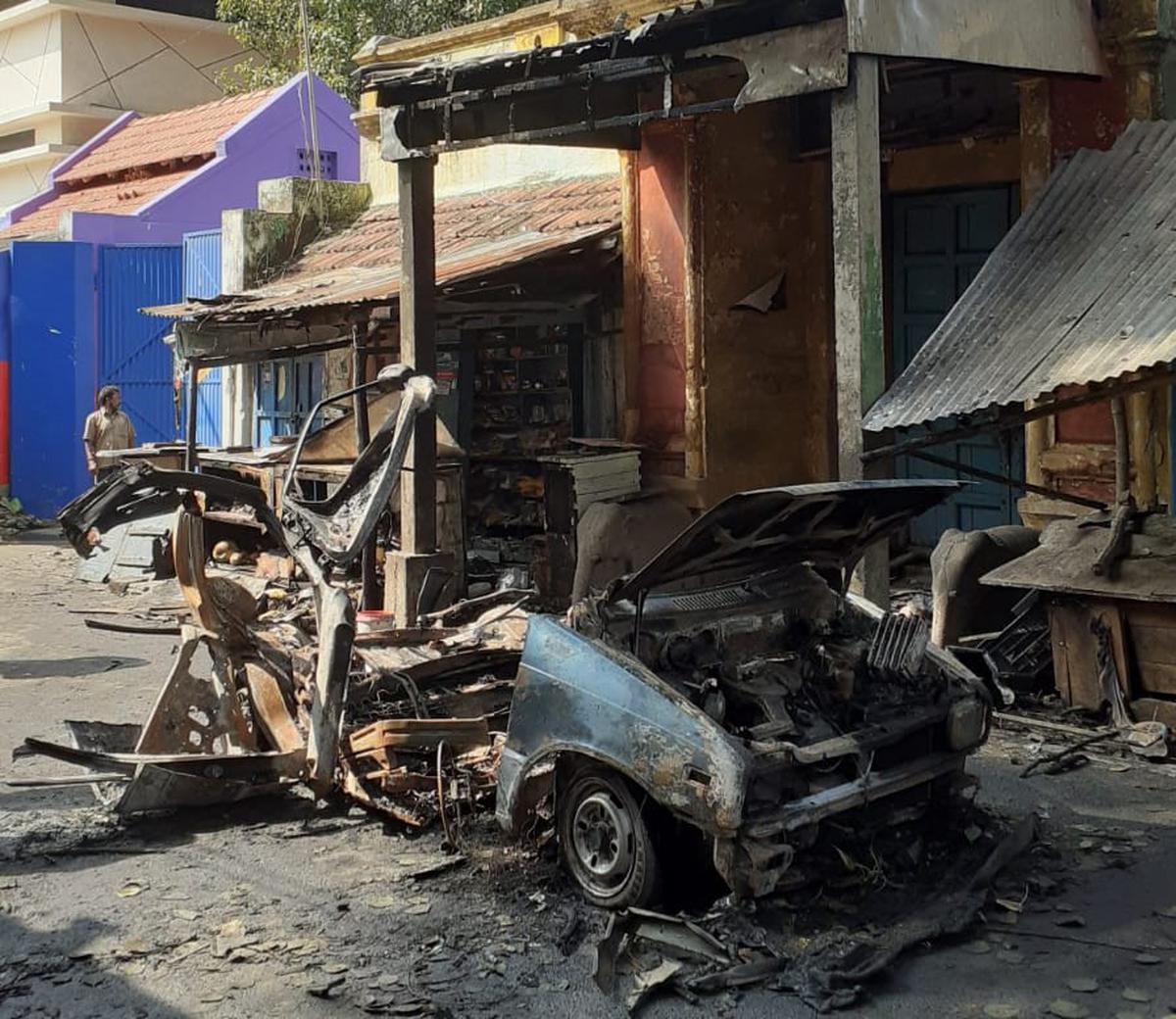 Coimbatore car LPG cylinder blast