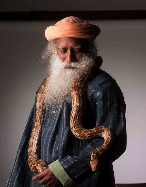 Representational Image: SadhguruJV with Snake Photoshoot