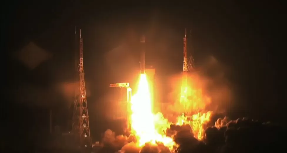 LVM3 lifts off with OneWeb Satellites