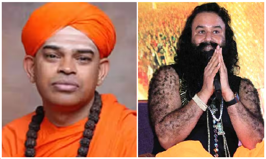 Chitradurga Murugha Mutt seer Shivamurthy Sharanaru - Dera Sacha Sauda chief Gurmeet Ram Rahim Singh