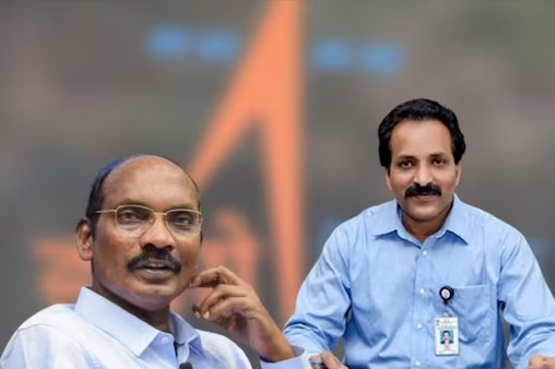 ISRO Chairman S Somnath (Right) and his predecessor K Sivan | News18 Photo