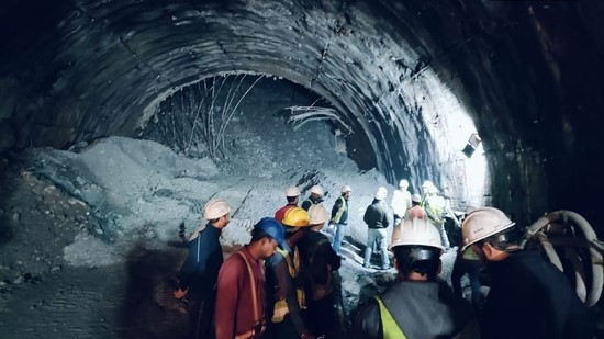 Inside Pictures of Under-Construction Tunnel Collapse in Uttarkashi - Hindustan Times