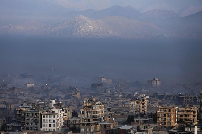 A general view of fog filled West Kabul on 19 January 2024 - Photo from Arab News by Omer ABRAR - AFP