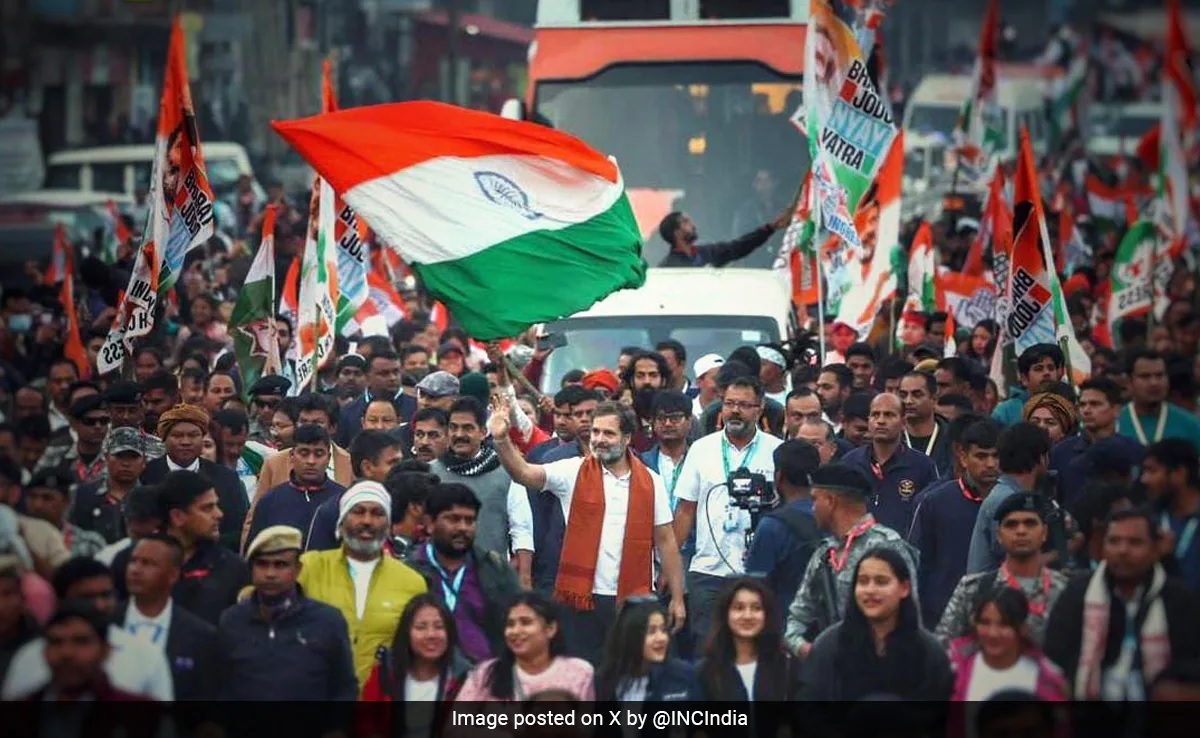 Rahul Gandhi at Bharat Jodo Nyay Yatra