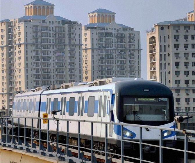 Gurugram Metro Rail - TribuneIndia Photo