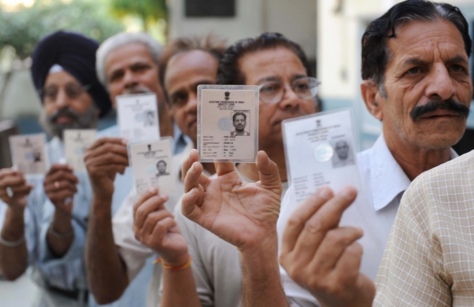 Voters Waiting To Cast Their Votes in India - AsiaSociety Photo