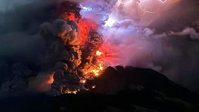 Ruang Volcano Eruption Sparks Tsunami Alert in Indonesia